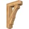 Ekena Millwork Balboa Craftsman Rough Sawn Bracket w/ Offset Brace, Western Red Cedar, 8"W x 28"D x 40"H BKT0806X28X40BOA04RWR - alternate 1